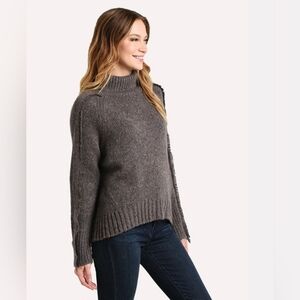 Brochu Walker Odene Fringe Turtleneck Sweater Size Medium